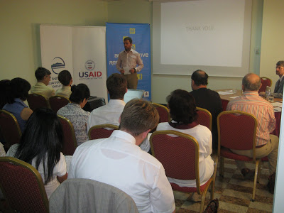 Survey Presentation by CRRC Regional Director Hans Gutbrod in Yerevan